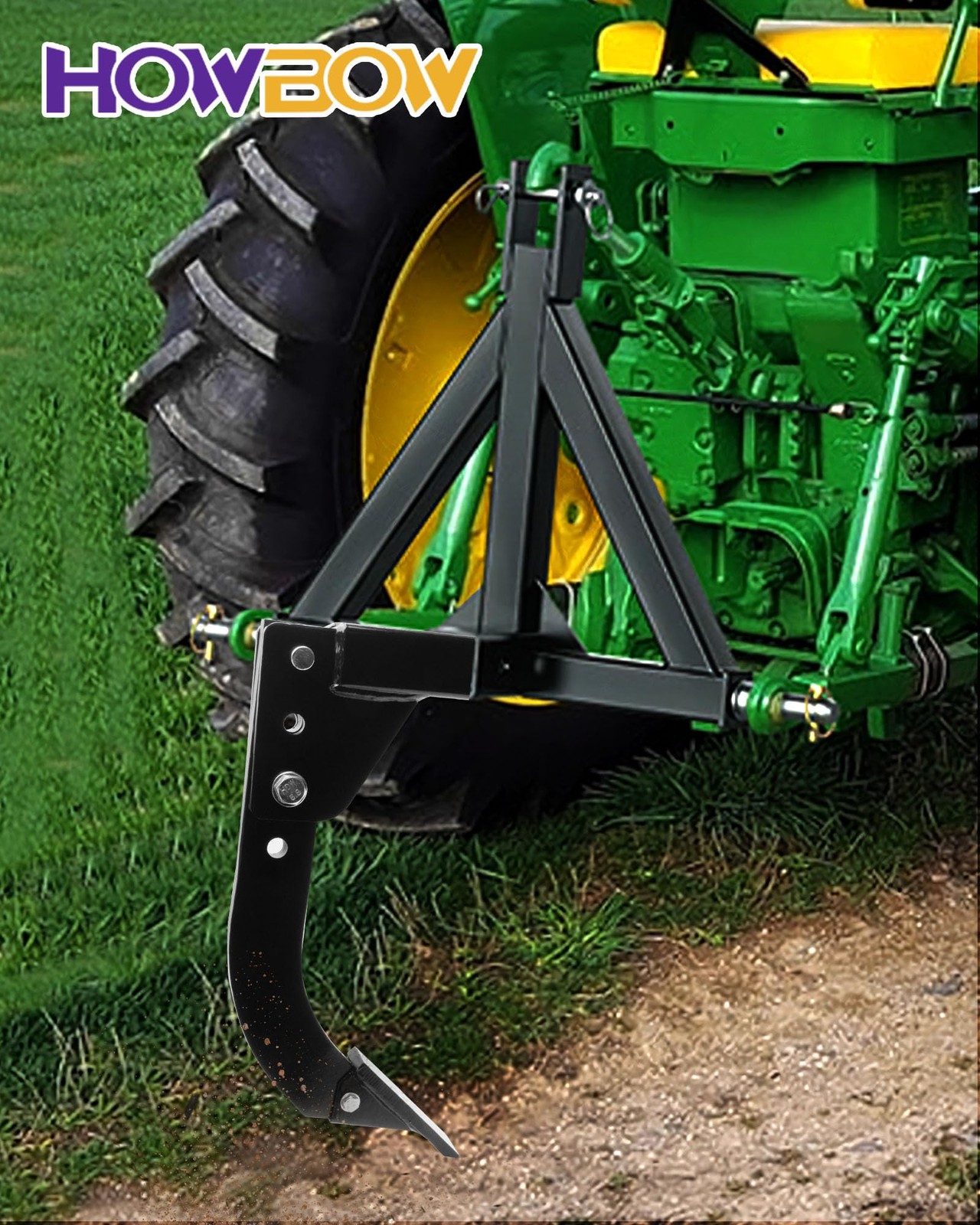 Hitch Mounted Trencher Fits 3 Point Hitch, Heavy Duty Subsoiler, Hitch Lawn R…