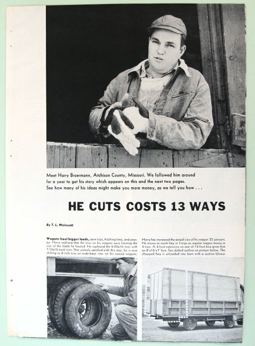 Original 1957 Farm Article Features Harry Broermann Atchison County Missouri