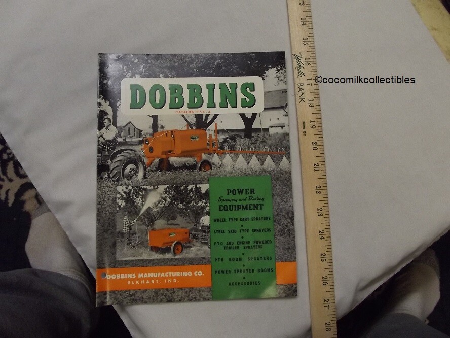 1940&rsquo;s Sales Brochure Catalog Dobbins Power Apraying Dusting Eq Farming Farm