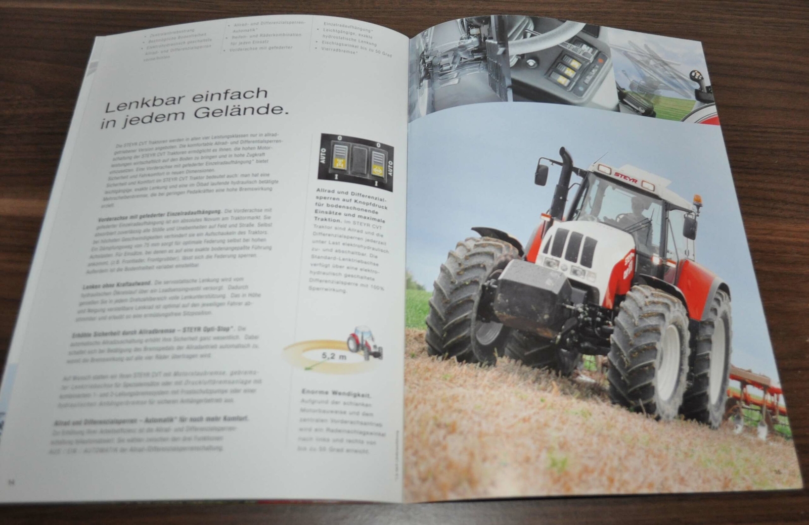 Steyr CVT 120 130 150 170 Tractor Brochure Prospekt