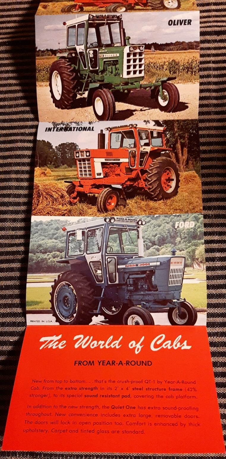 Original Vintage TRACTOR Cabs Dealer ADVERTISING BOOKLET Mankayo, Minnesota