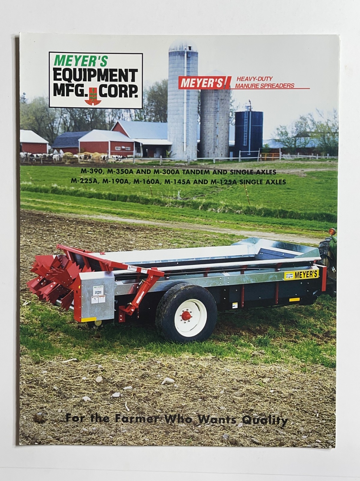 Meyer&rsquo;s Manure Spreader Sales Brochure *Showroom Sales Book* (2000s)