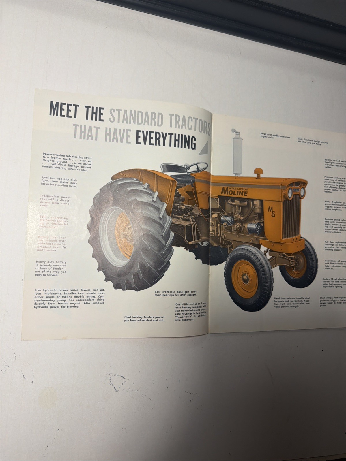 MINNEAPOLIS-MOLINE M5 AND G VI TRACTORS 16 PAGES 1960 Sales Brochure