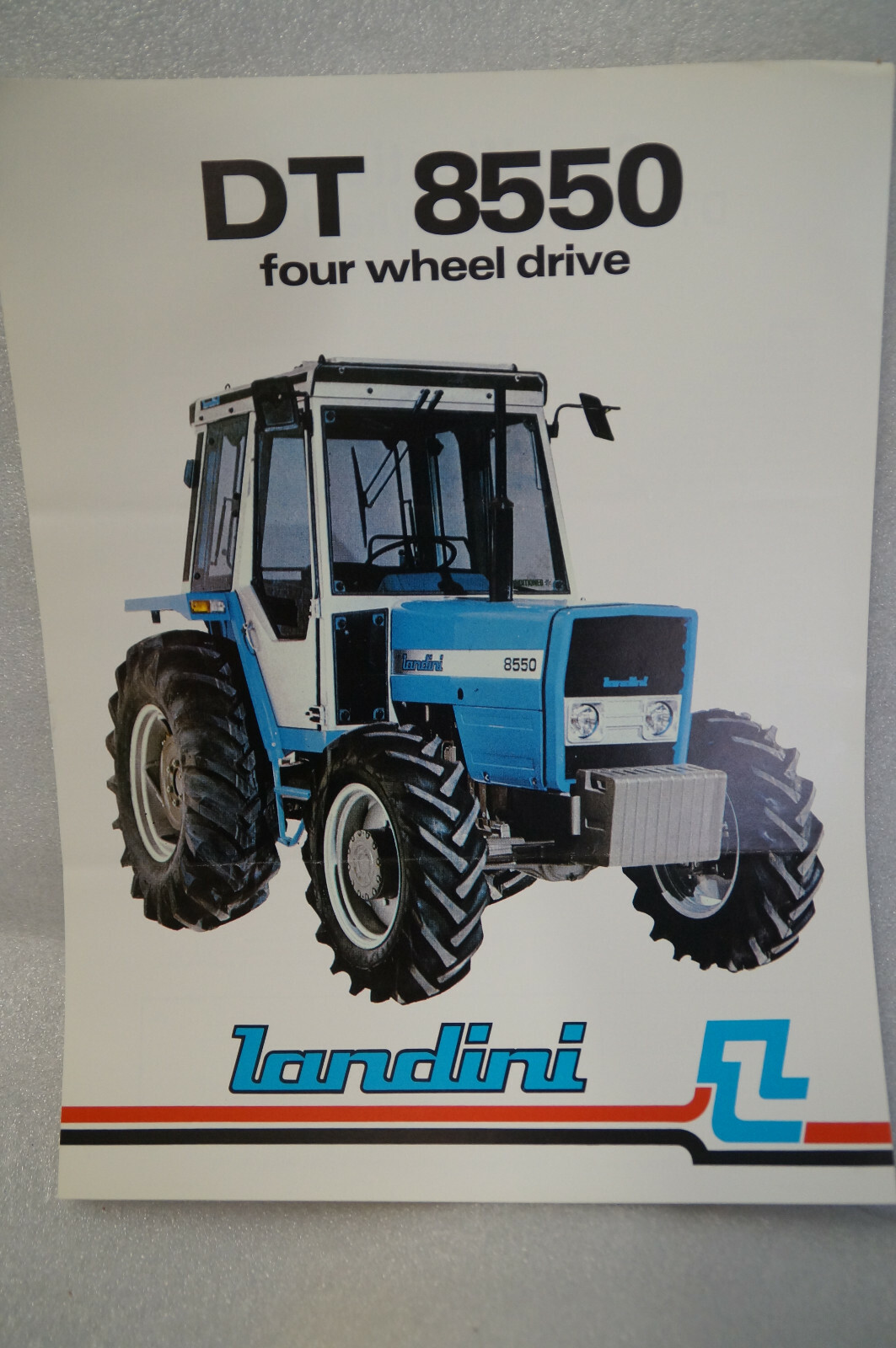 1983 Landini DT8550 Four-Wheel Drive Tractor Sales Brochure