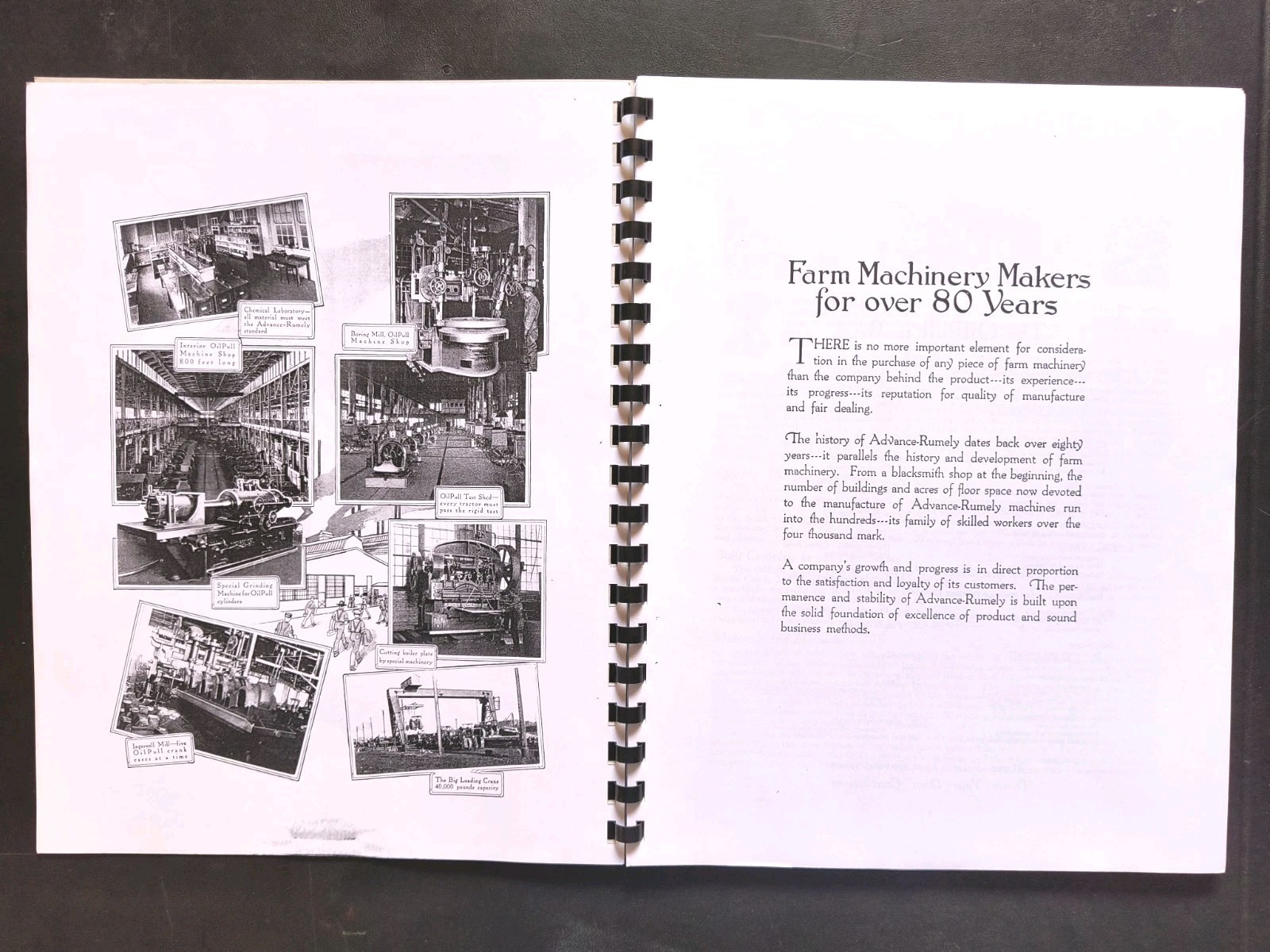 Rumley Oil Pull Tractor Dealer Brochure Owners Manual Print Advertising Reprint