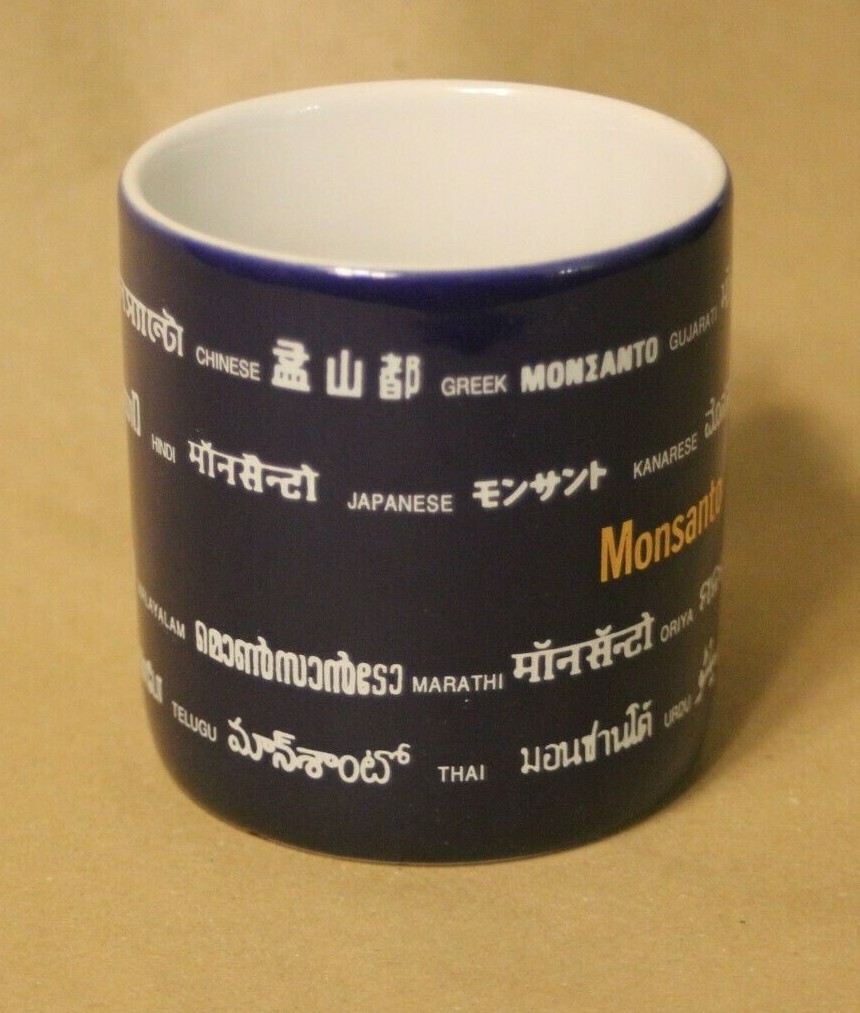 Monsanto Agricultural Chemical Company Multi-Language Ceramic Coffee Cup Mug