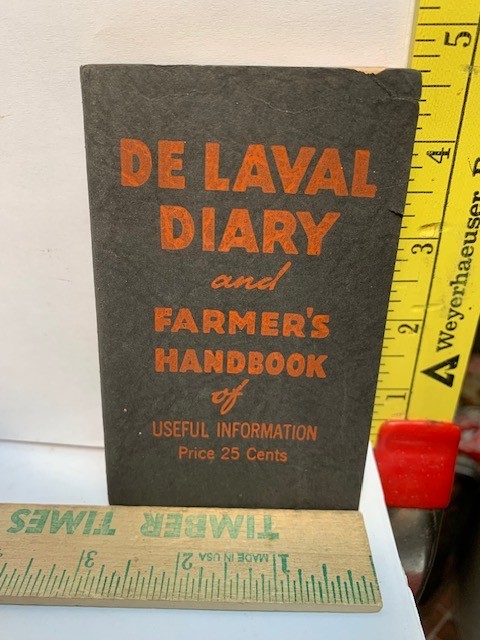 1939 DELAVAL DIARY & FARMERS POCKET HANDBOOK USEFUL INFO 148 PAGES 4.75&rsquo;X2.75”.