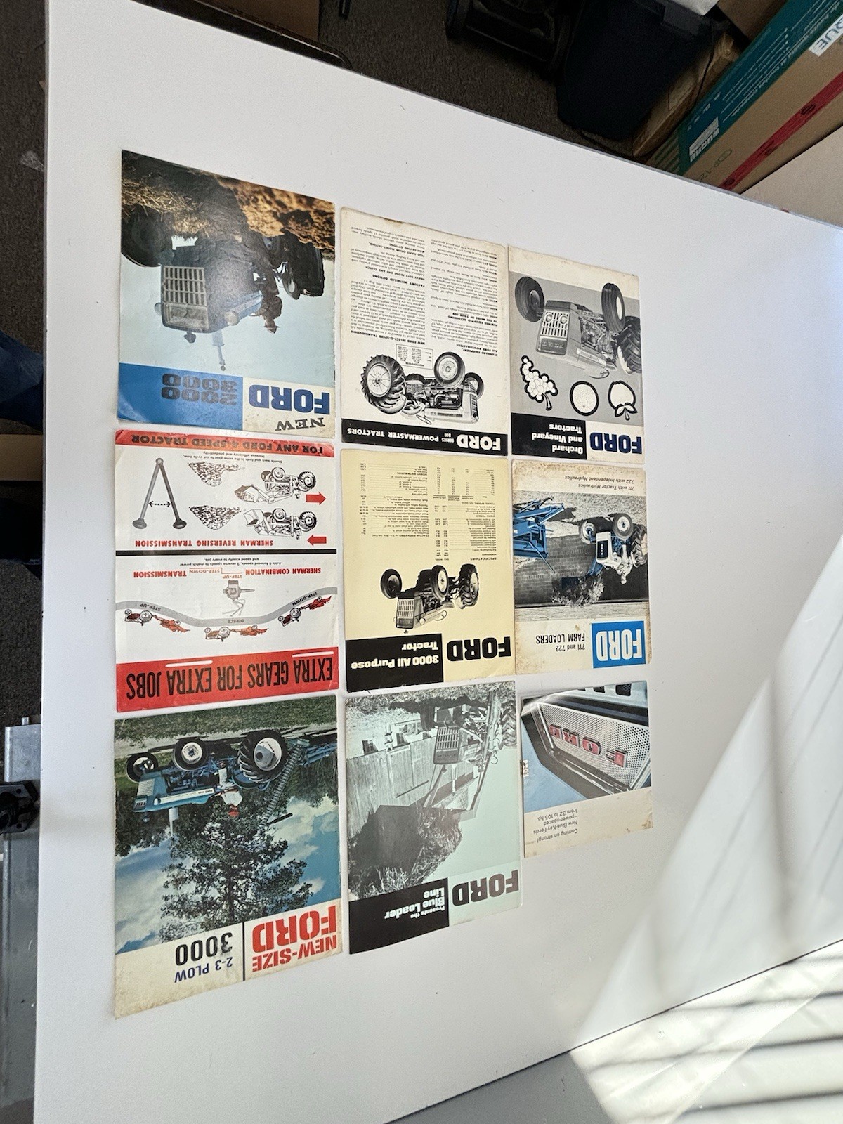 Group Of (6) 1960’s 1970’s Ford Tractor / Implement Dealer Brochures