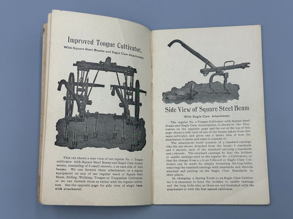 c 1890 Long & Allstatter Rake Cultivator FARM ADVERTISING Catalog HAMILTON Ohio