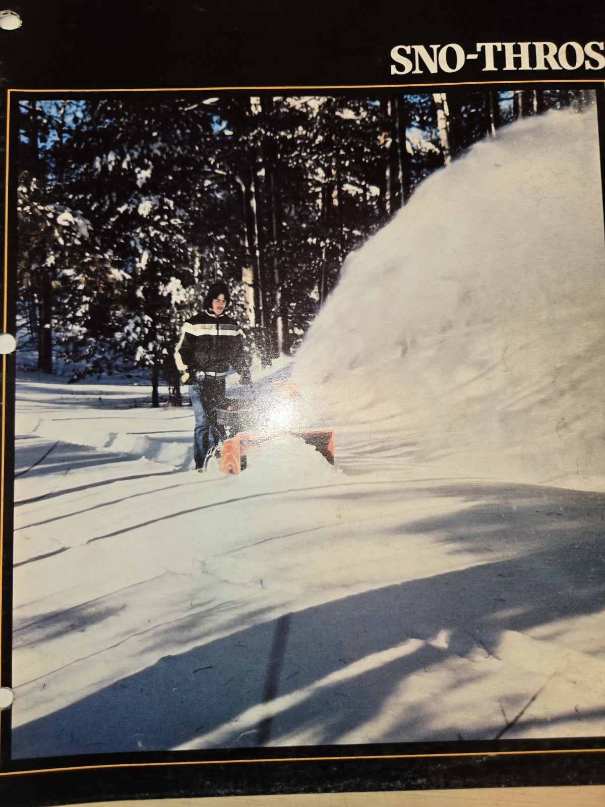 2 1983 ARIENS DEALERSHIP ADVERTISING BROCHURES SNO-THRO TRACTORS & SNO-THROS