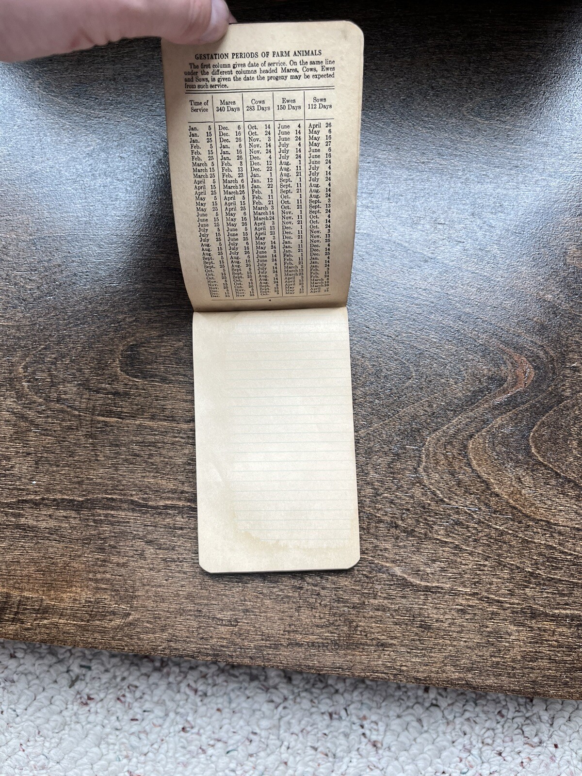 antique farming expense record logbook with nice illustrations inside Ledger
