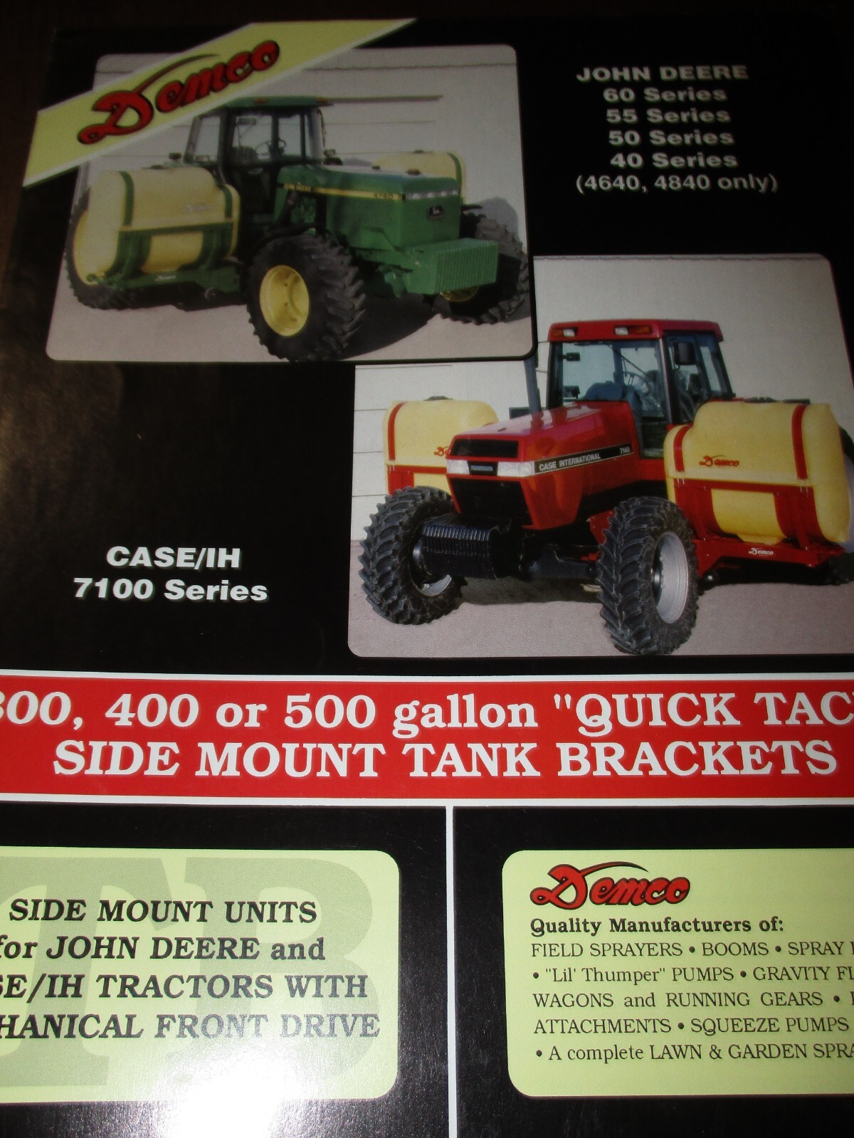 Demco Sprayers Sales/Specifications Brochures, 4 items, 1992, -1995
