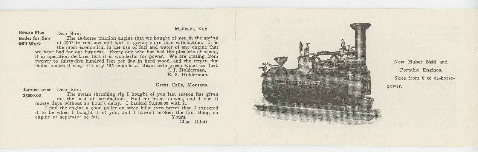 Early 1900&rsquo;s Huber Farm Thresher 20 Page Machinery Pamphlet