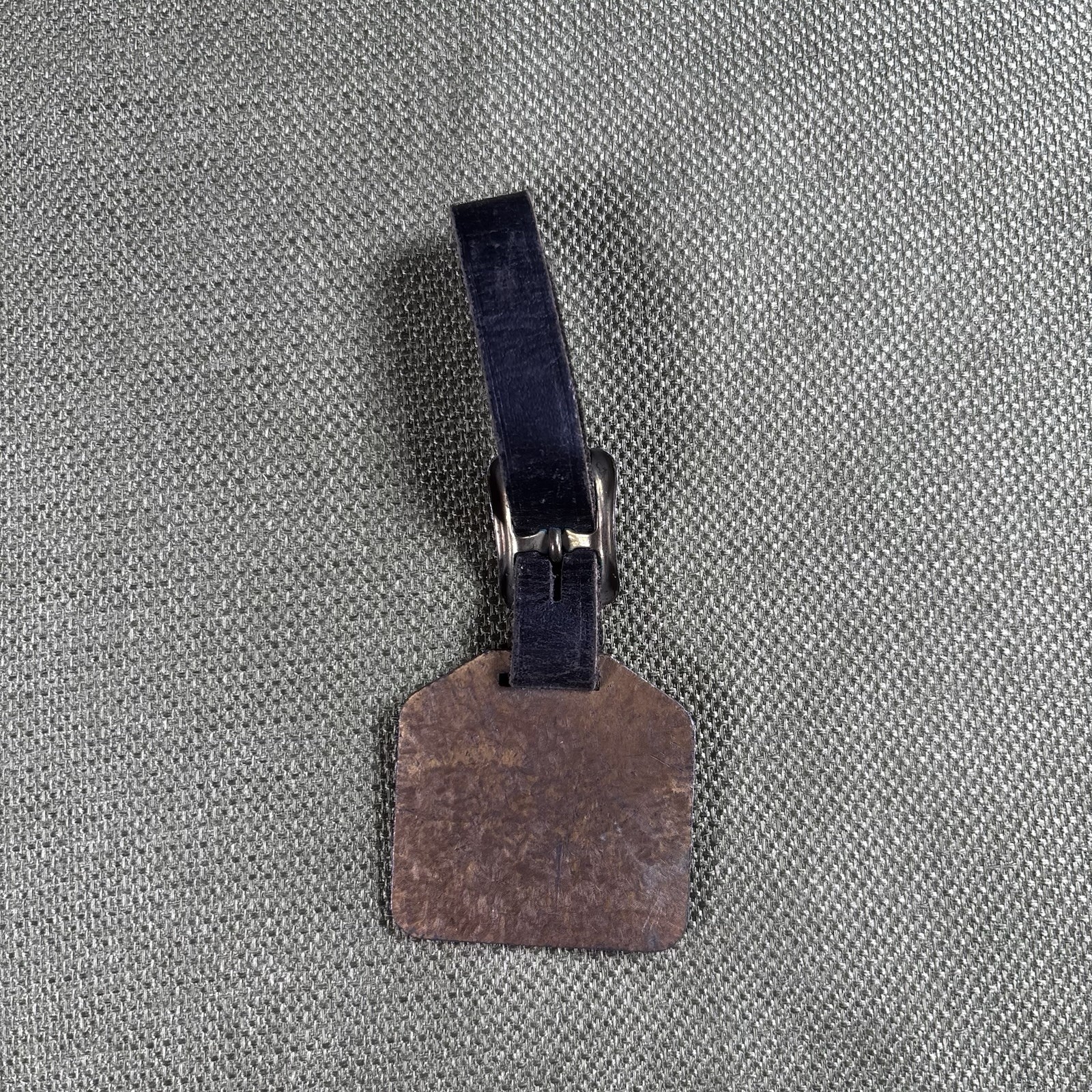 Vintage Michigan Tractor Loader Brass Key Fob Tag Brown Farm Ag Equipment