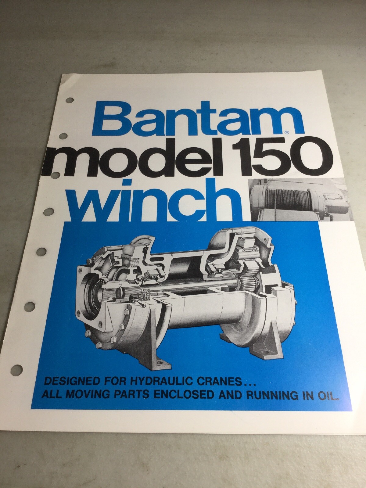 Bantam, Koehring Model 150 Winch Sales Brochure, Literature