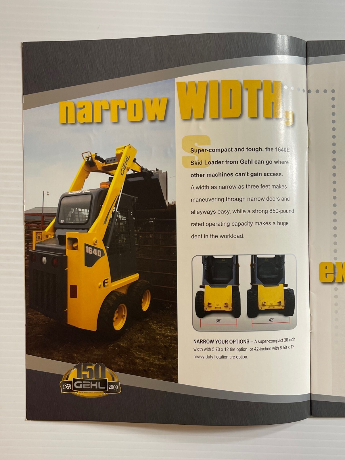 GEHL – E-Series Skid Loaders Full Line Sales Brochure (Original Brochure) *2009*