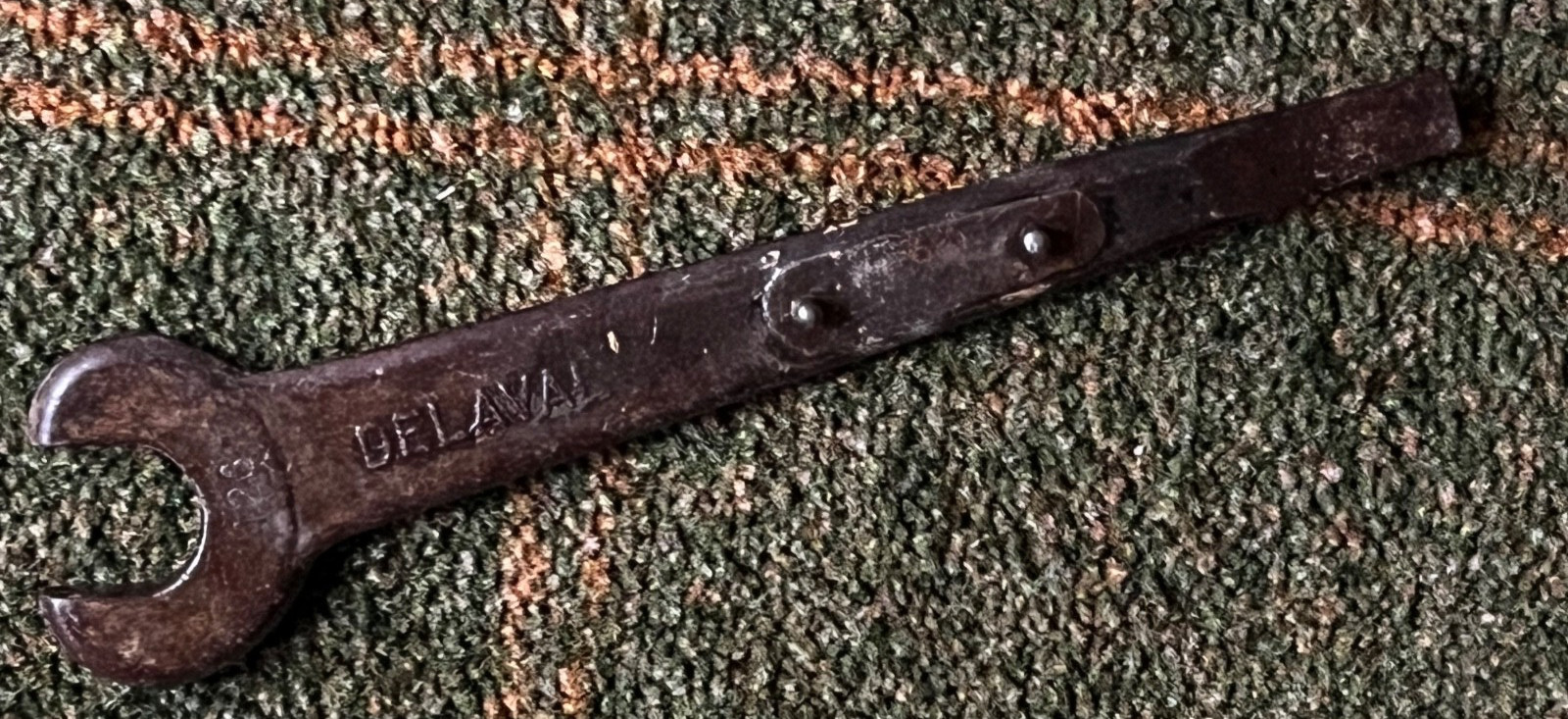 VINTAGE DELAVAL #4126 13/16&Prime; OPENING MILKER PUMP CREAM SEPARATOR TOOL/WRENCH