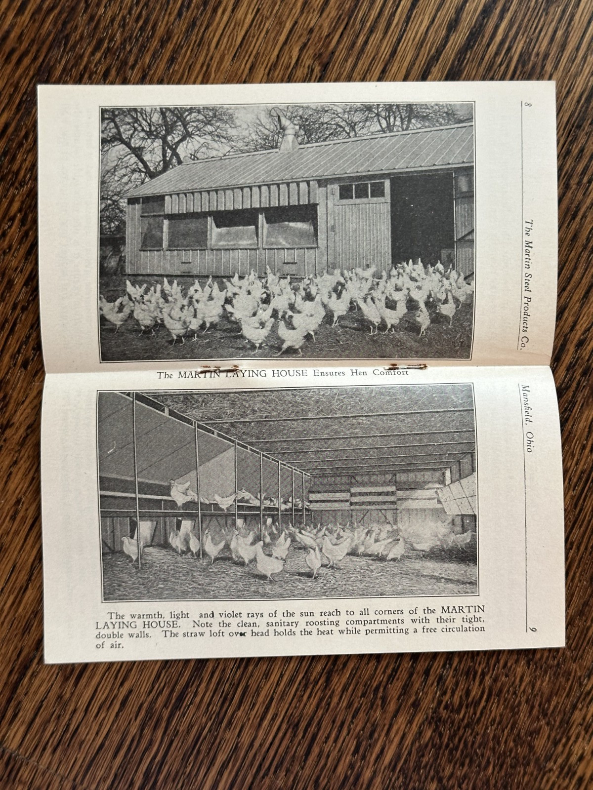1930s Martin Poultry CHICKEN Brooder House FARM Advertising Mansfield OH Vintage