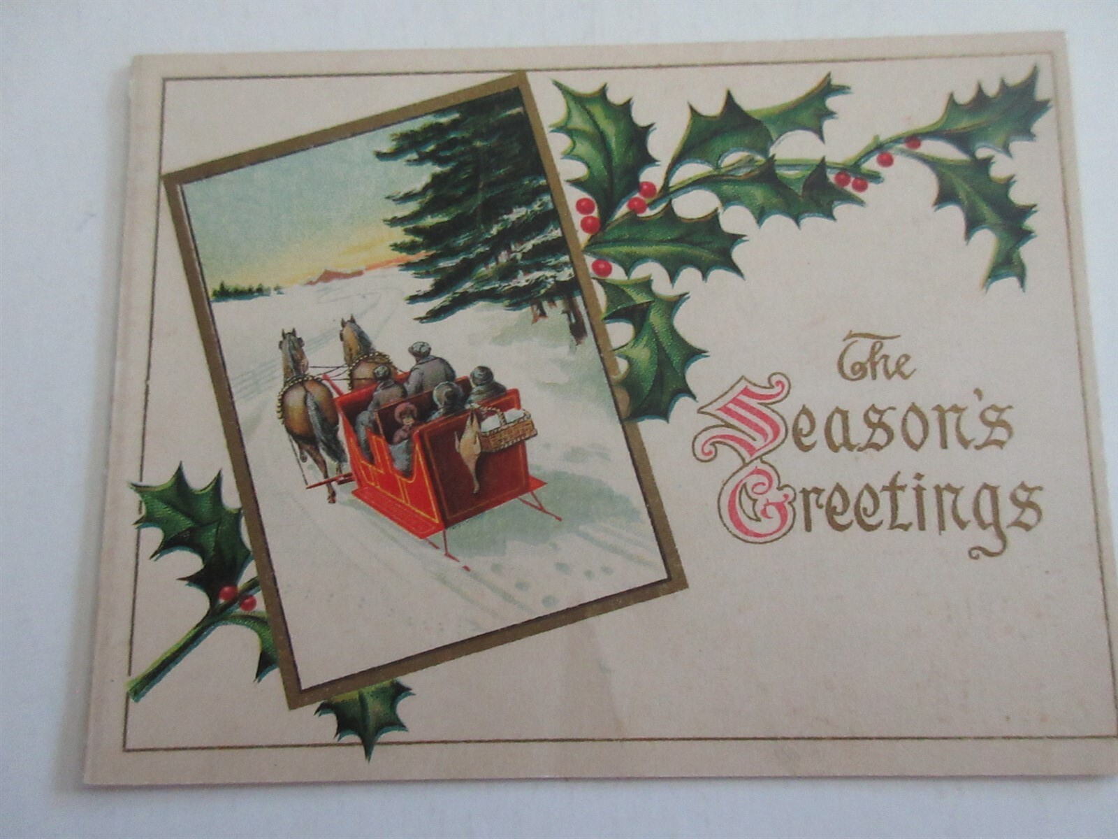 FARM JOURNAL Philadelphia PA Trade Card Christmas Advertising Agriculture Vtg