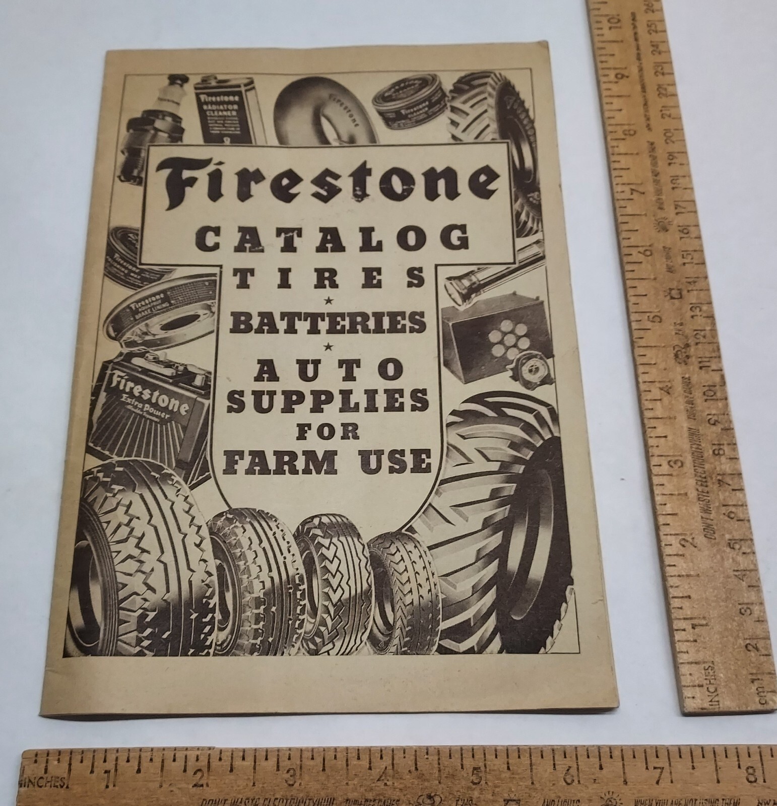 1935 – Firestone CATALOG – TIRES – AUTO SUPPLIES For FARM USE – listing #7373