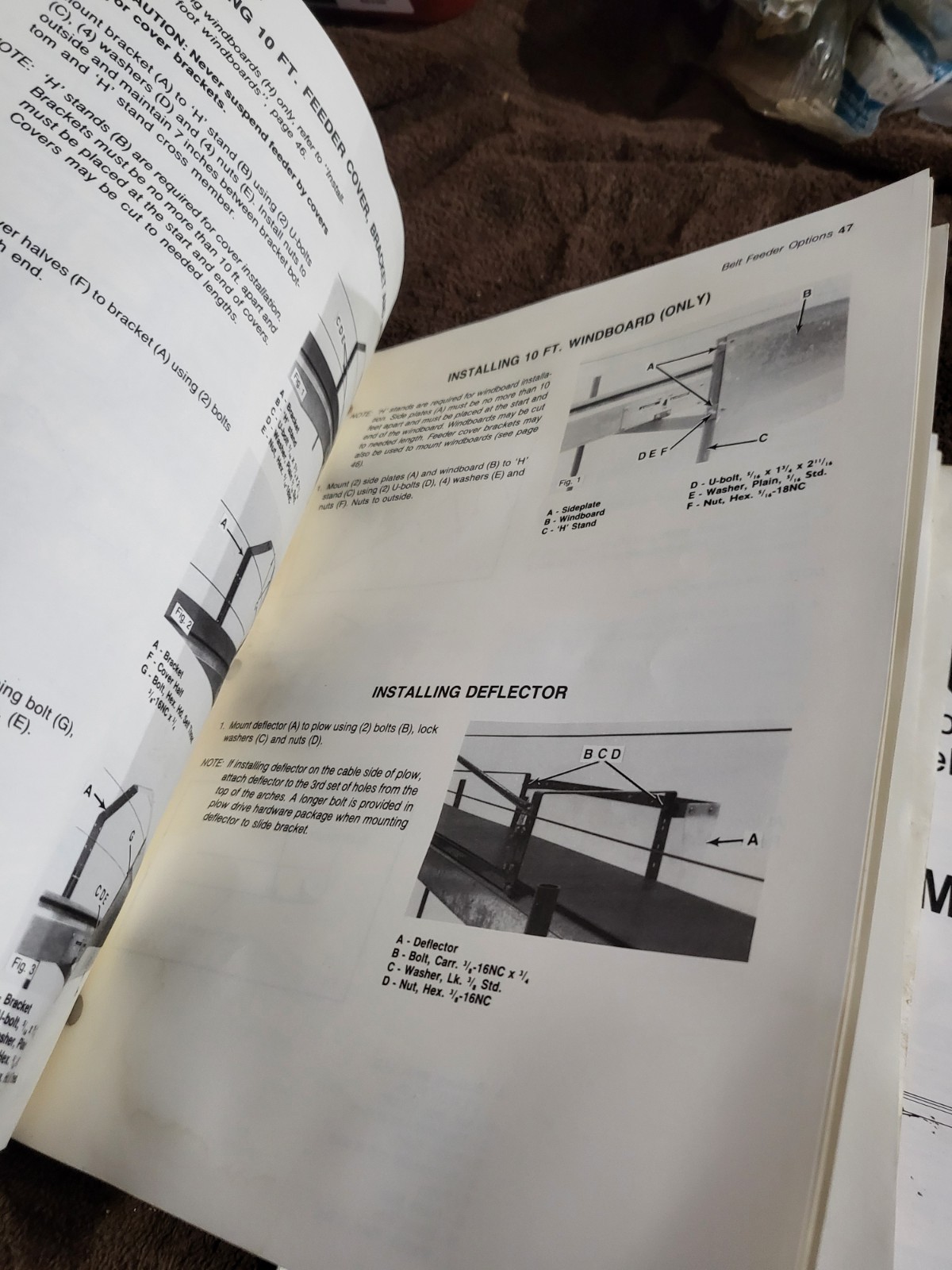 1990 Vintage Patz 8916 Barn Belt Feeder MANUALS Parts & Operators – Pound, WI.