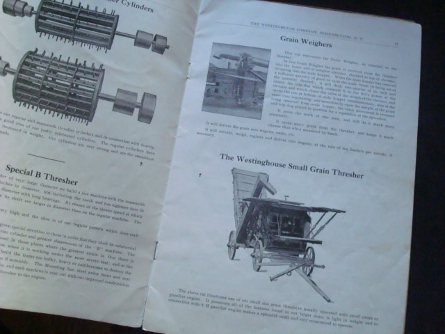 Threshing Machinery 81st Year Catalog 1916 Schenectady NY Westinghouse Rare