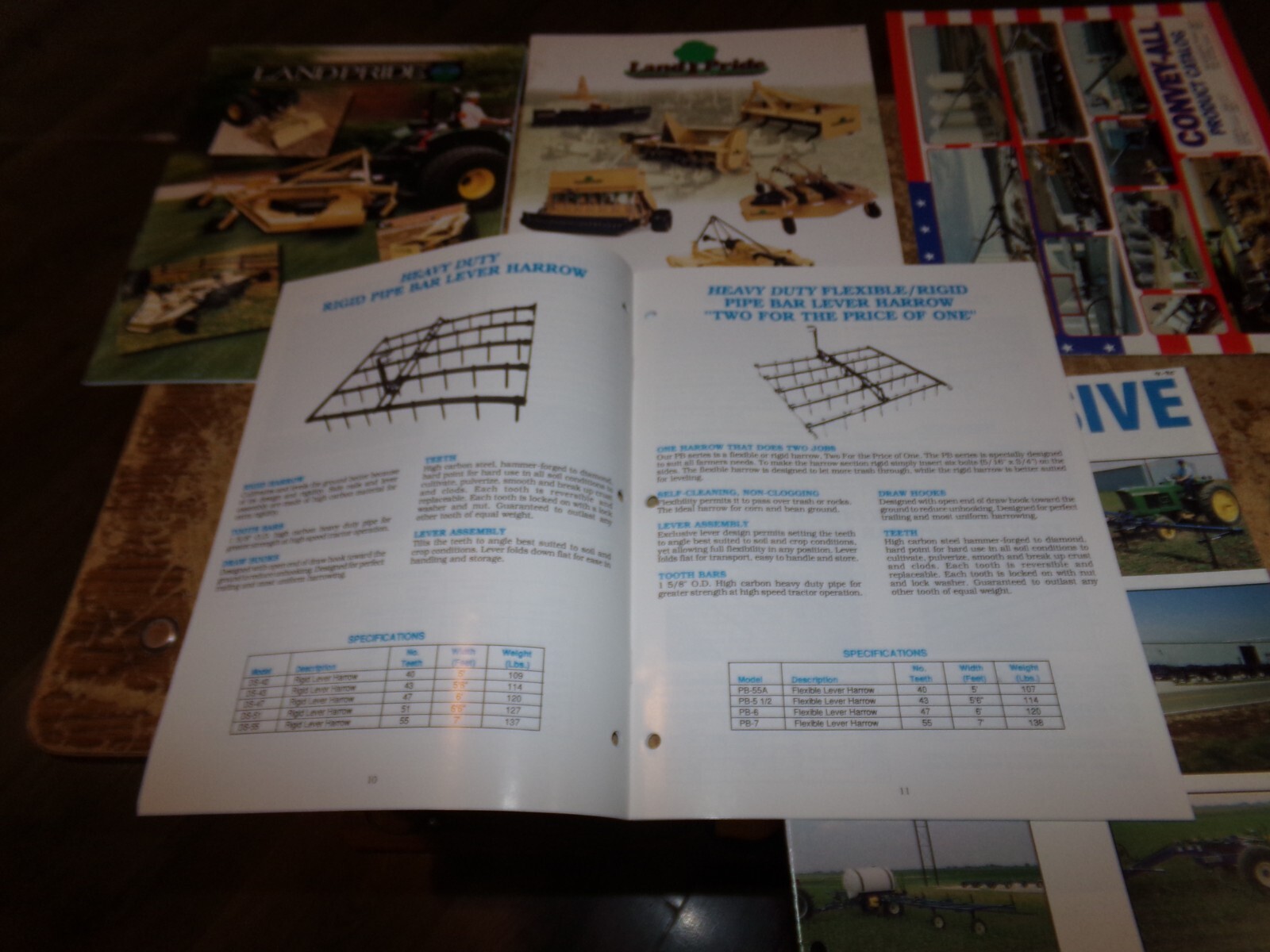 5-lot 1990&rsquo;s assorted equipment full-line catalogs in nice shape used
