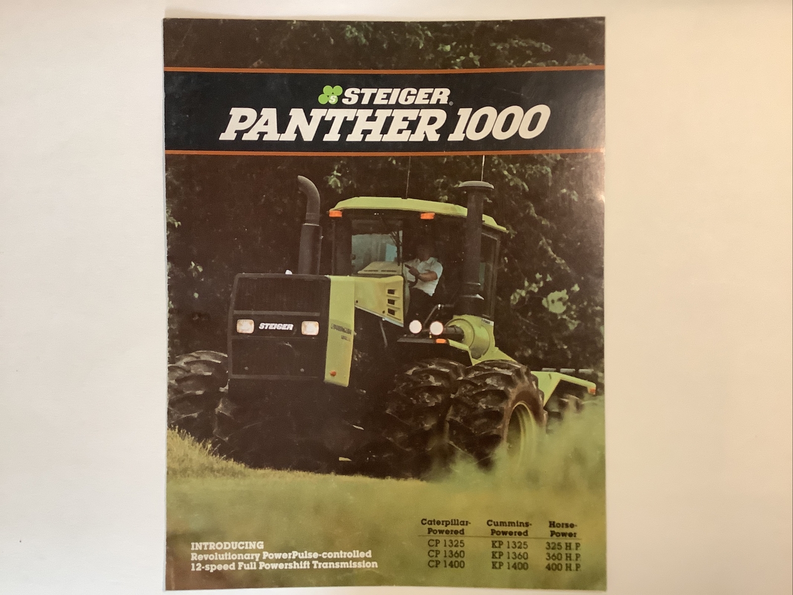 SALES BROCHURE STEIGER PANTHER 1000 6 PAGES