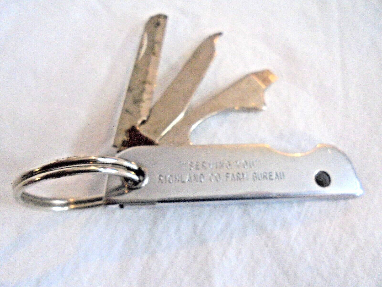 Vintage Richland County (Illinois) Farm Bureau Pocket Knife Keychain