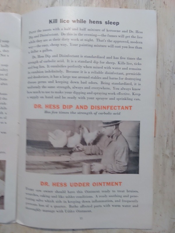 1932 Dr. Hess & Clark, Inc 40th Anniv Ad Booklet Stock Tonic Spray Ashland Ohio