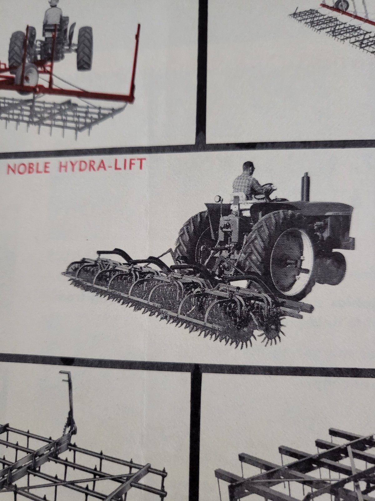 NOBLE DAKON Harrow BROCHURE 1968? John Deere IH Sioux Falls, SD. Dakota Iron