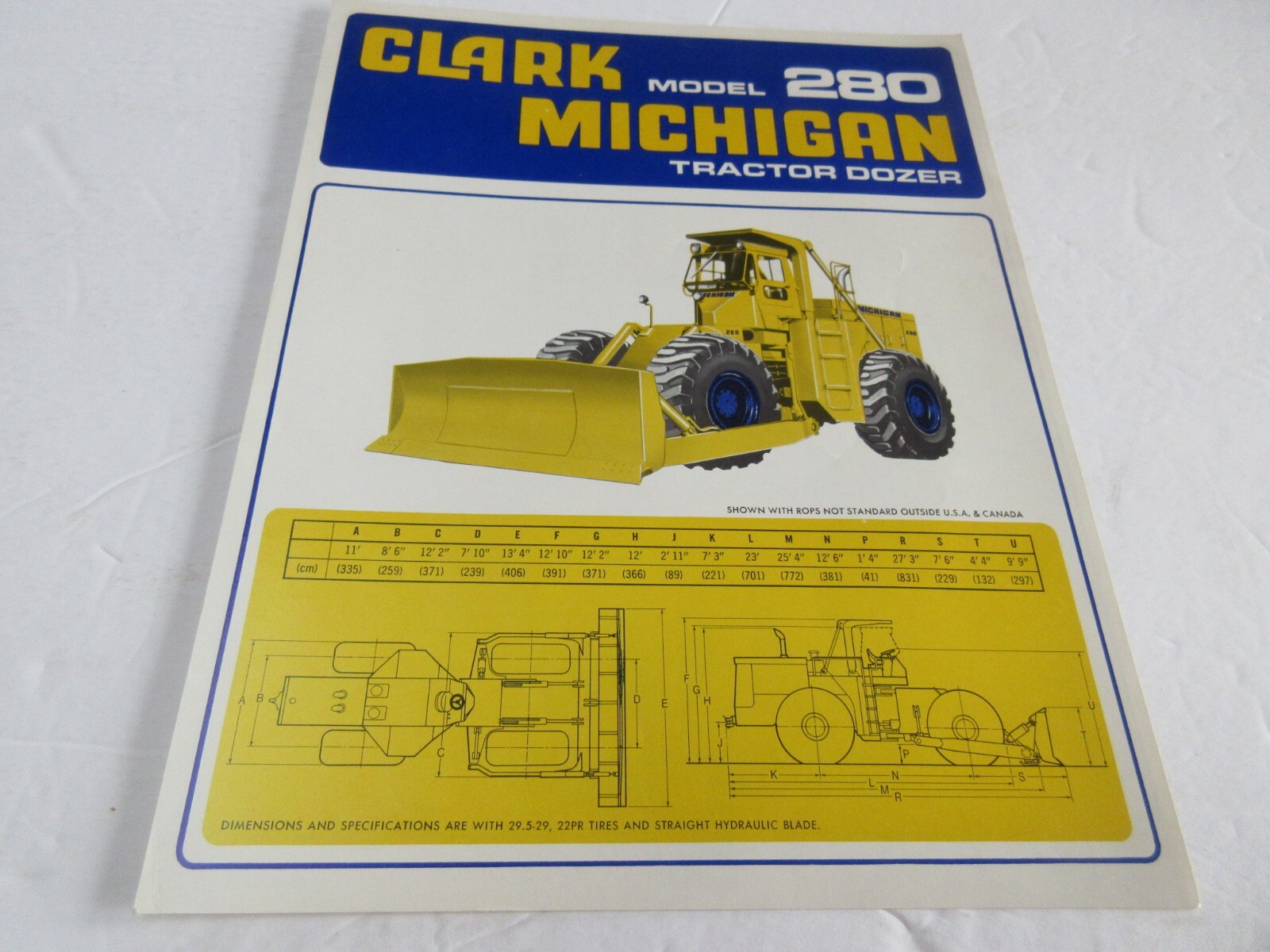 Clark Michigan 280 Tractor Dozer 2 Page