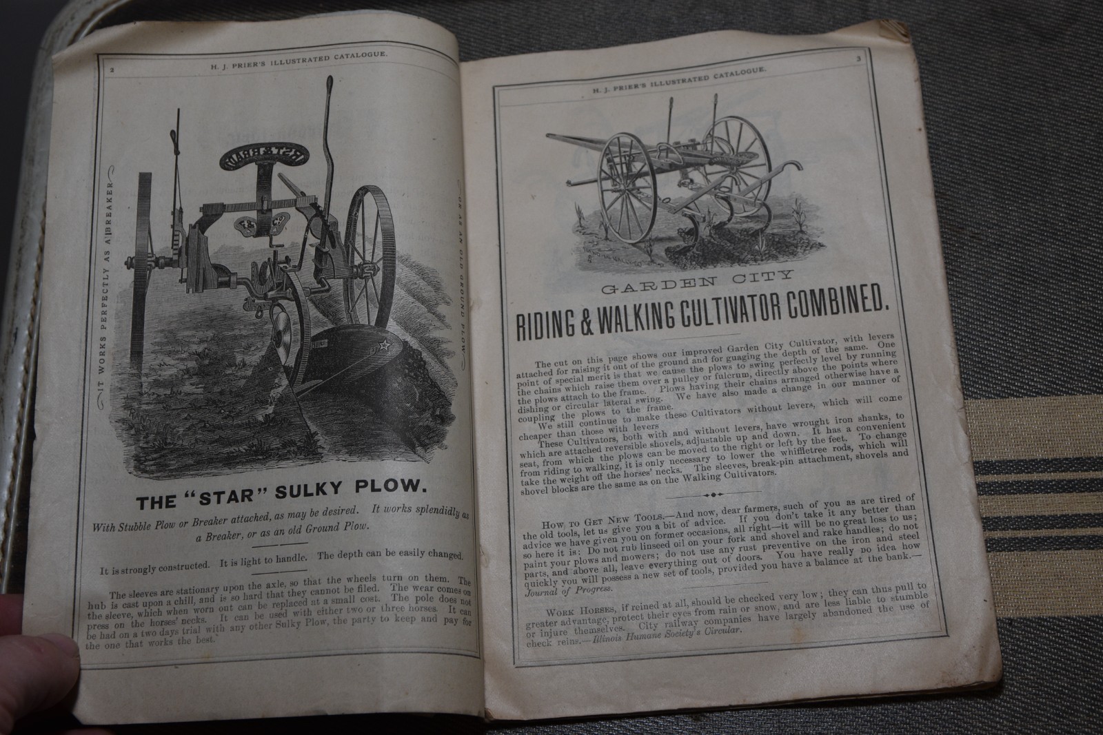 1878 H.J Prier McCORMICK&rsquo;S Farming Implements CATALOGUE Illus Original Complete