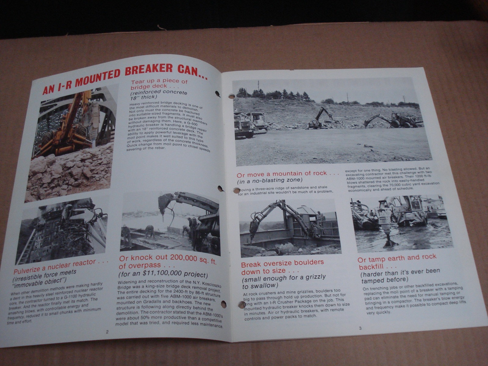 Ingersoll-Rand Mounted Breakers Brochure 1976