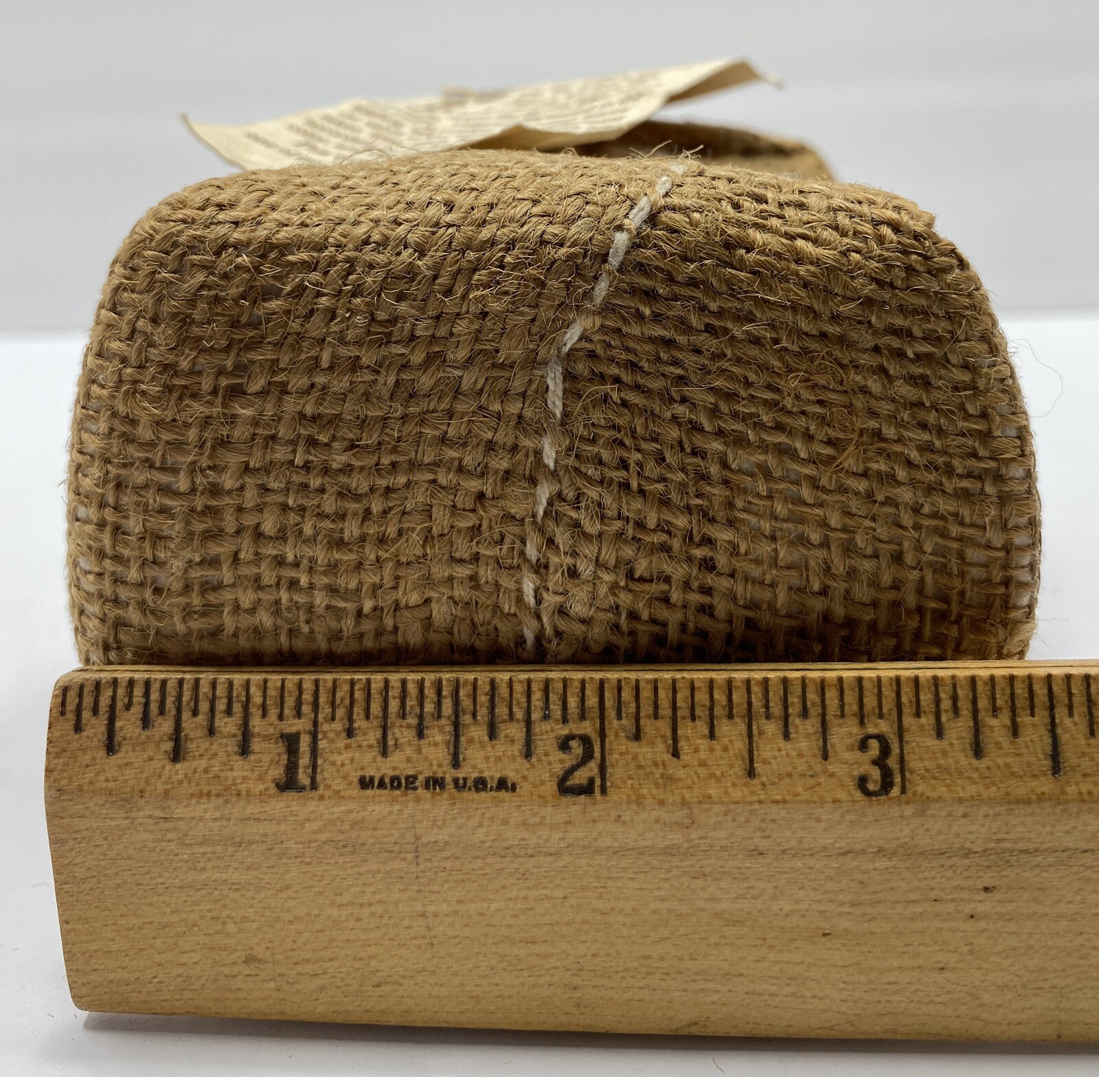 Vintage Cotton Bale Advertising Souvenir Mini Miniature Tag C & L Mini Bales