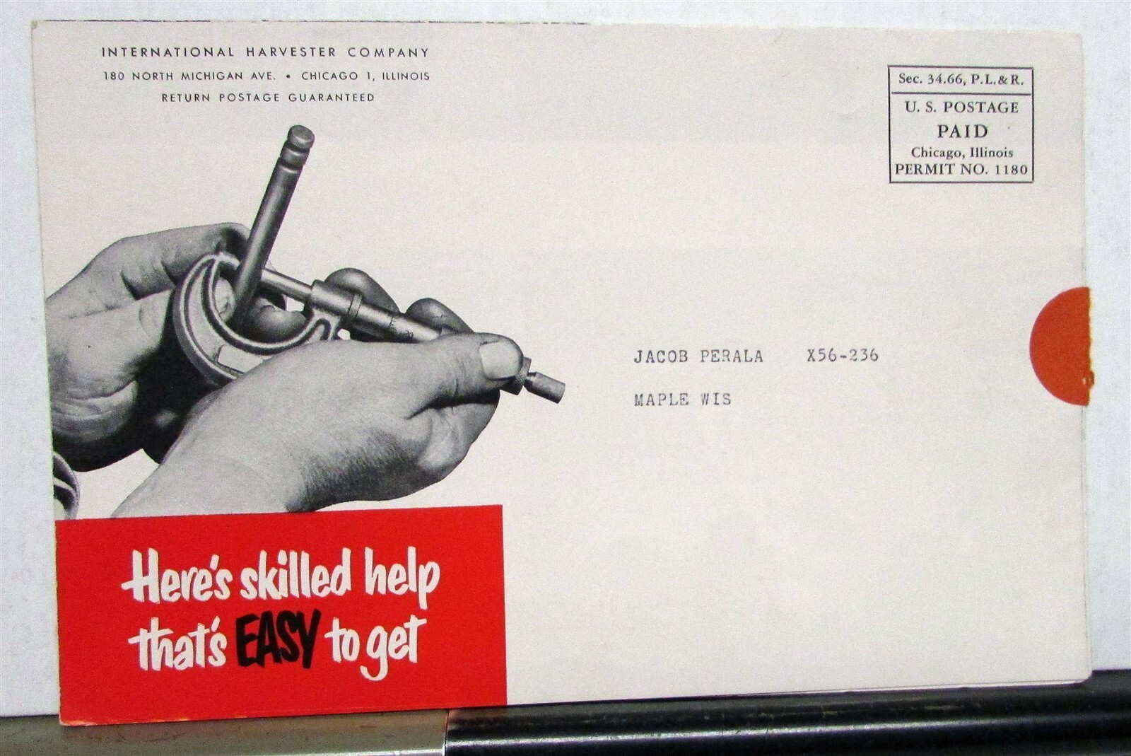 1951 International Harvester Skilled Service Team Specs Agriculture Mailer