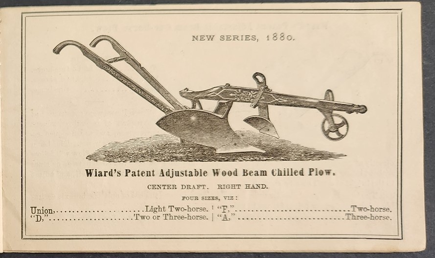 1881 antique WIARD PLOW COMPANY batavia ny ILLUSTRATED ad BOOKLET