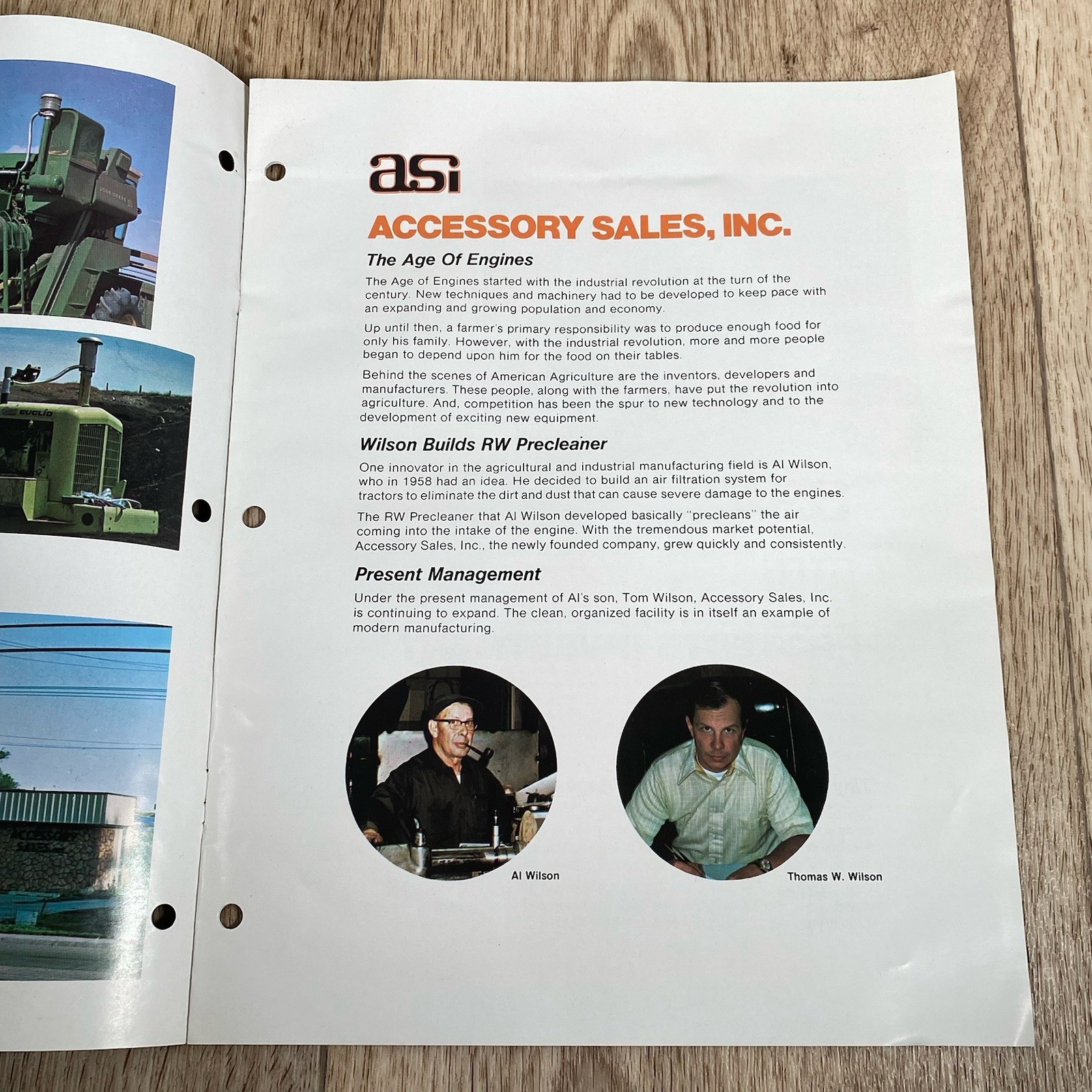 ASI The Age of Engines Sales Brochure Hetland Precleaner Sales East Grand Forks