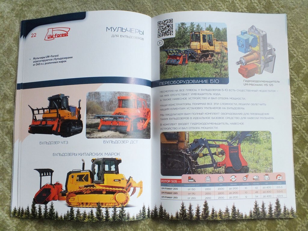 UM-FOREST / UM-TRUCKS Russian Forest Multchers Vehicles Tractors Brochure 2025