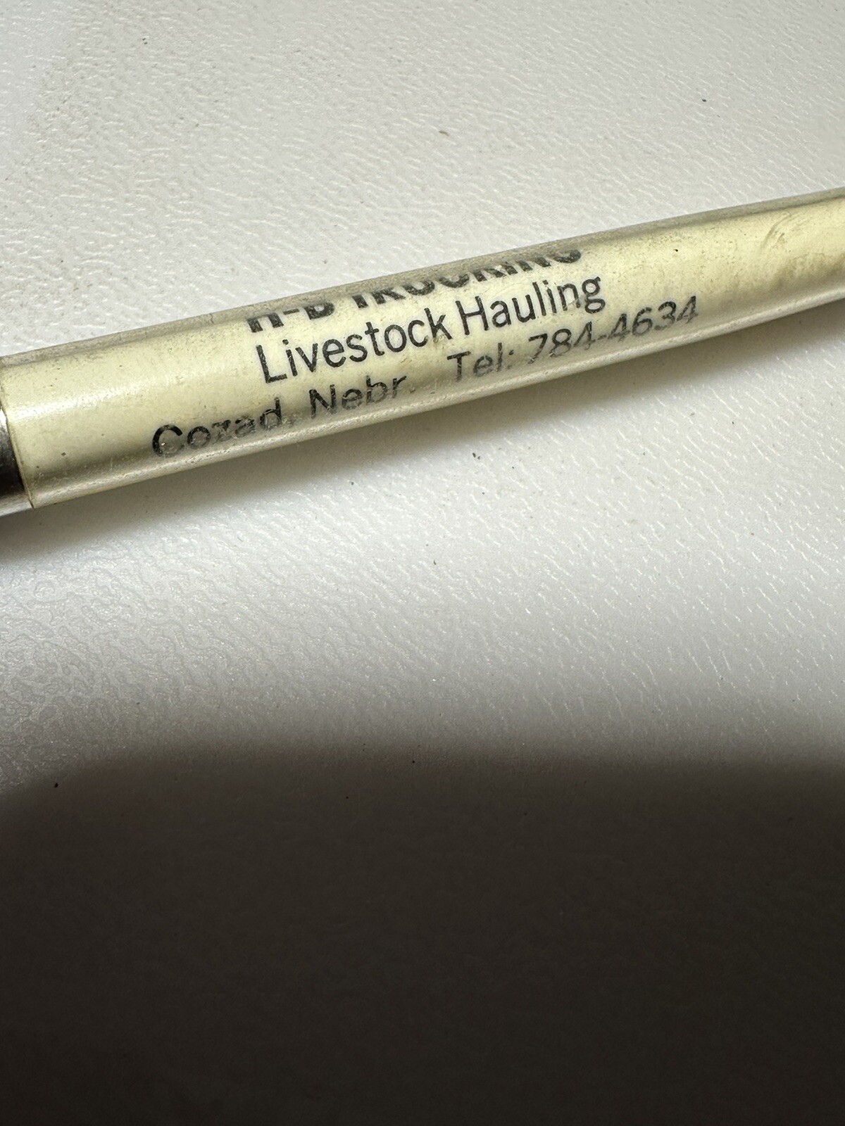 Vintage Cozad Nebraska H-B Trucking Livestock Hauling Farming Ag Farm Truck Pen