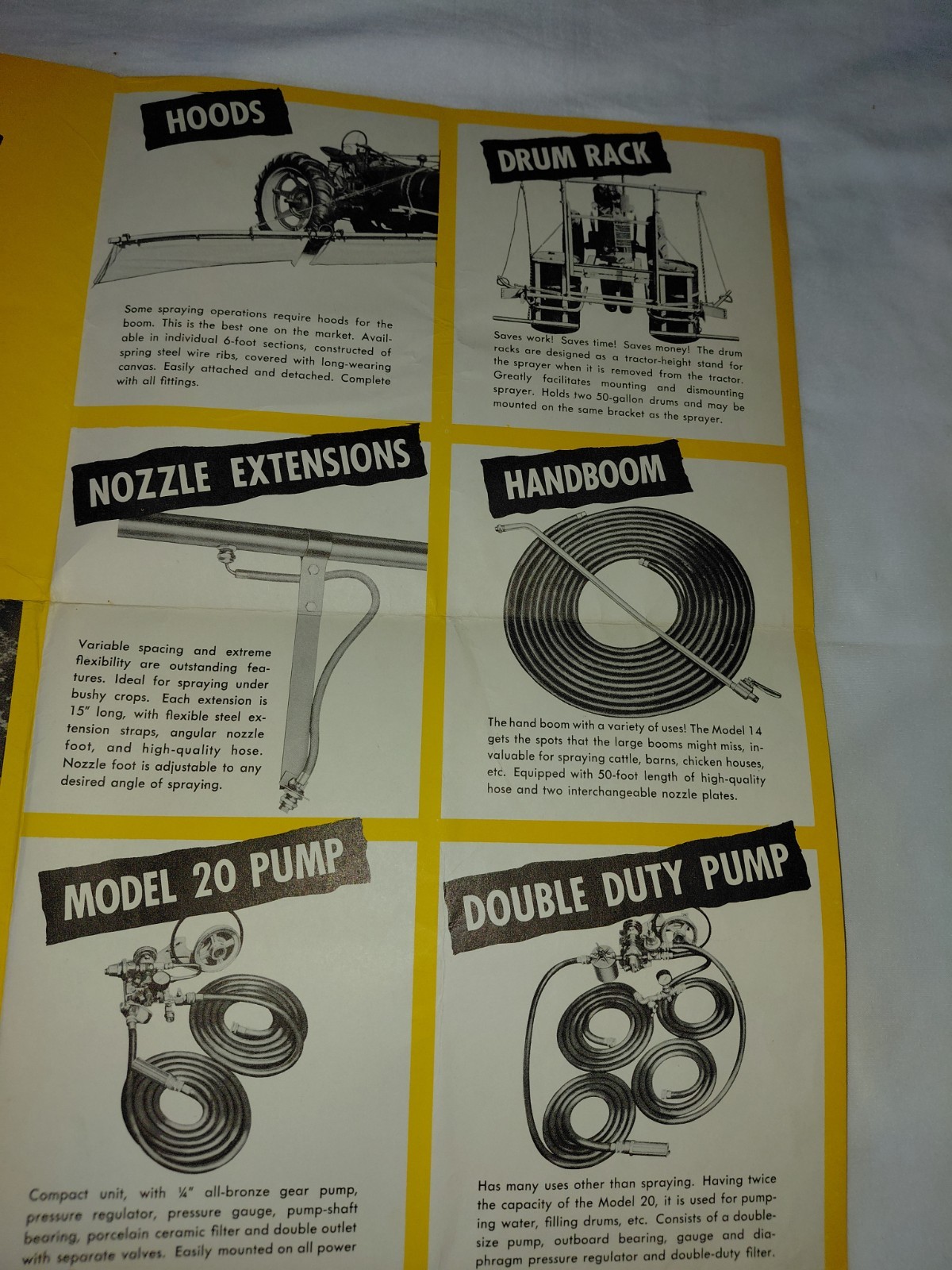 Vintage Enparco Engine Parts Sprayers approx. 22&Prime; x 28&Prime; poster 1-sided