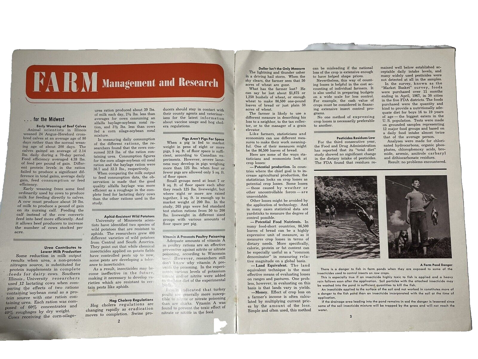 1968 Farming Magazine Ohio Farm Advertising Production Credit Association Vintag