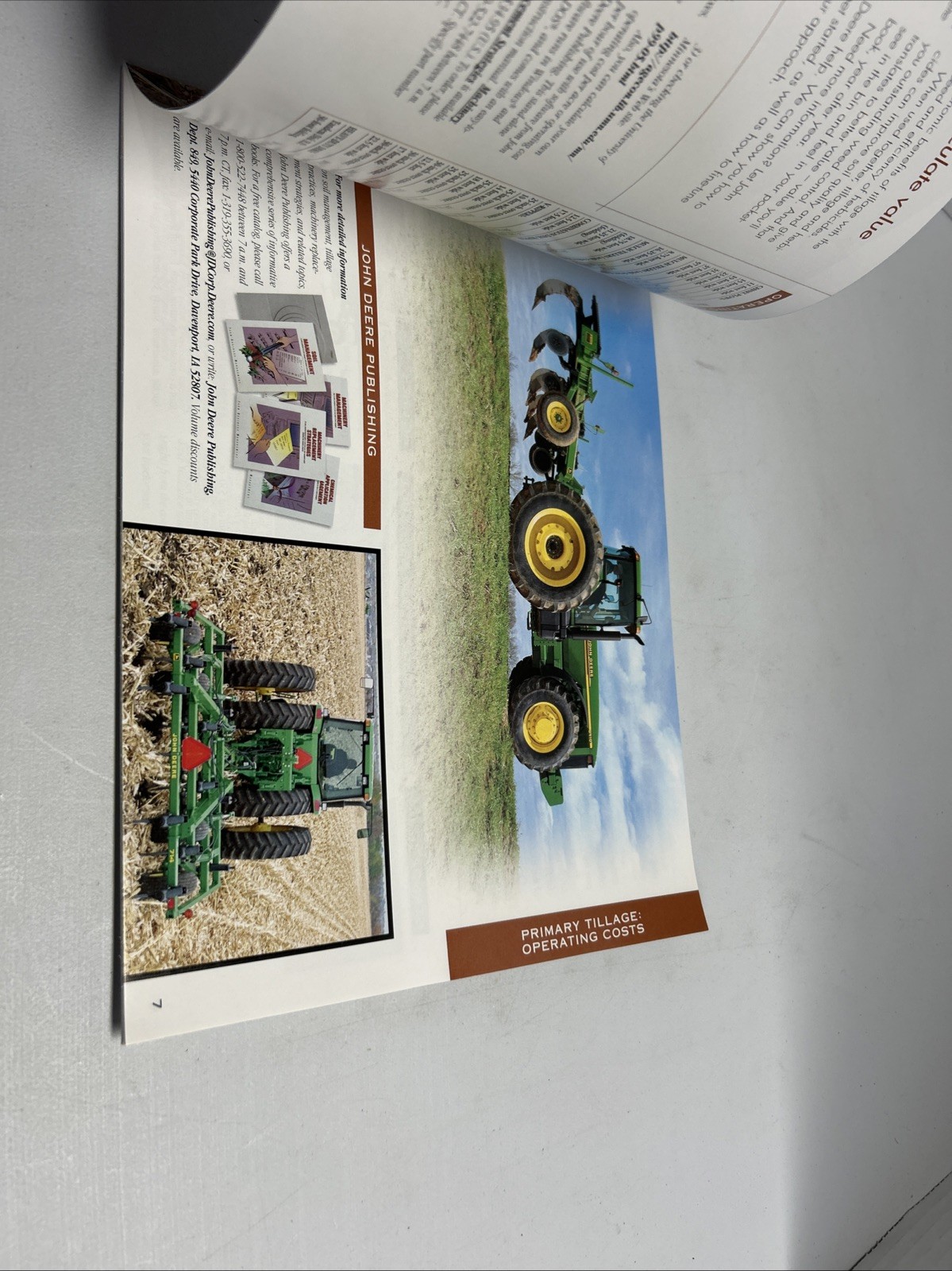 John Deere Primary Tillage Equipment for 1999 Brochure FCCA25