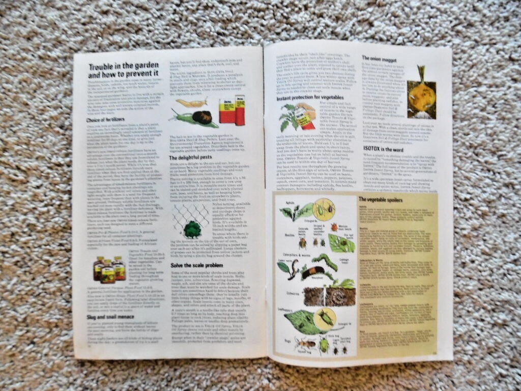2 vintage Ortho Lawn & Garden Books – 1975 & 1976 – 32 pgs – from Chevron