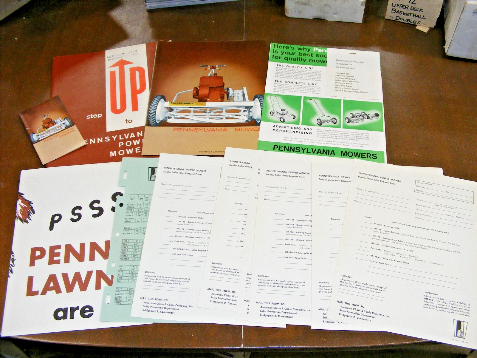 1962 Pennsylvania Mowers Advertising Folder , Sales Broshures Catalog NICE COND