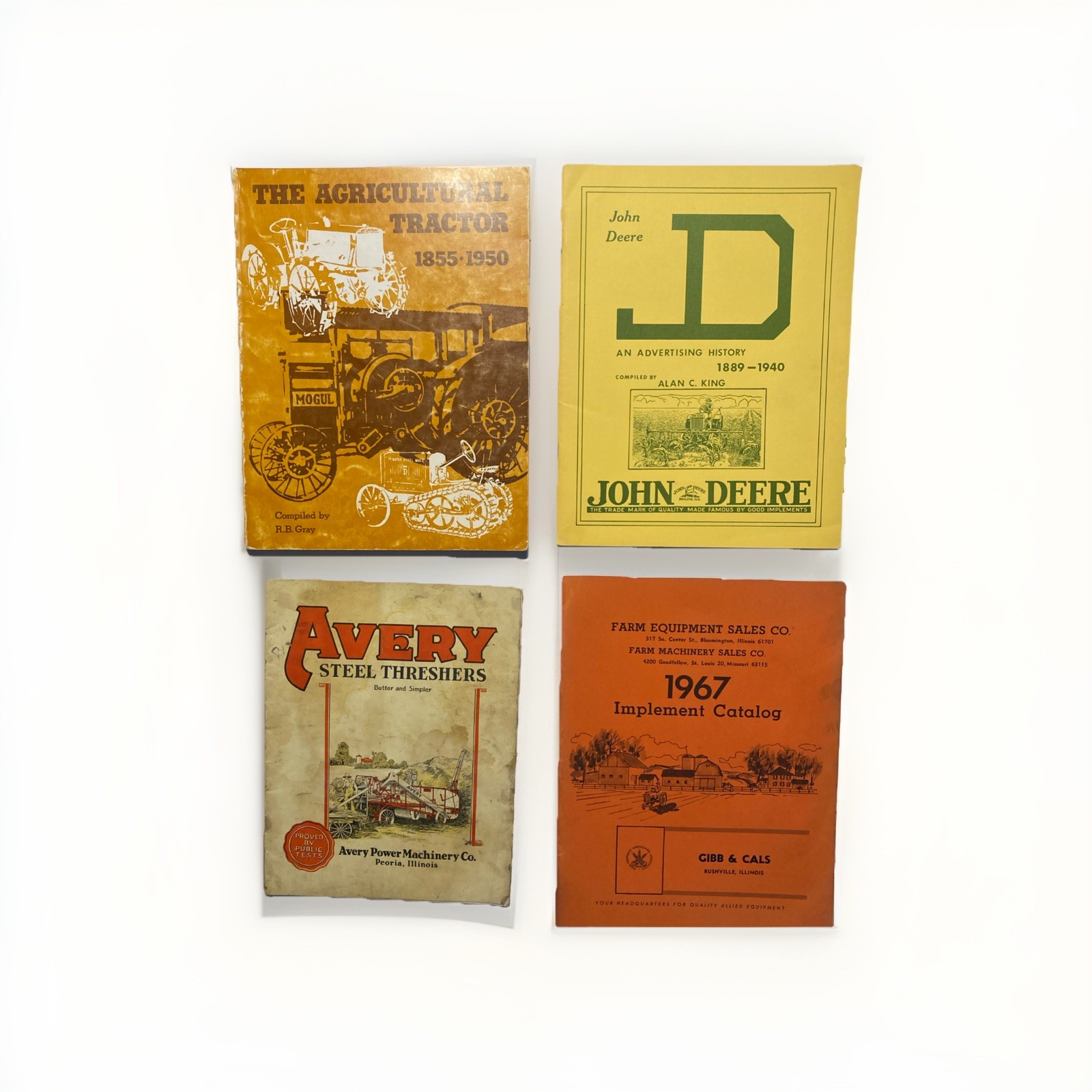 Lot of 4 books- History Farm Equipment/ Advertising/ Catalog
