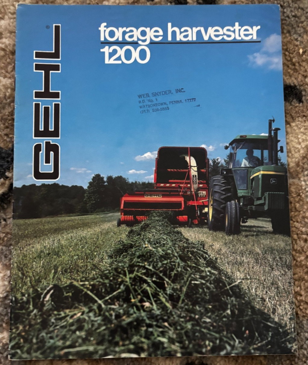 Gehl 1000 1200 Forage Harvester For 1979 Brochure DCPA26