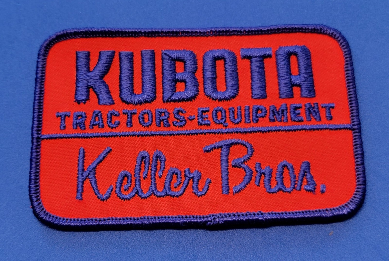 VINTAGE KUBOTA KELLER BROTHERS LEBANON PENNSYLVANIA BADGE PATCH