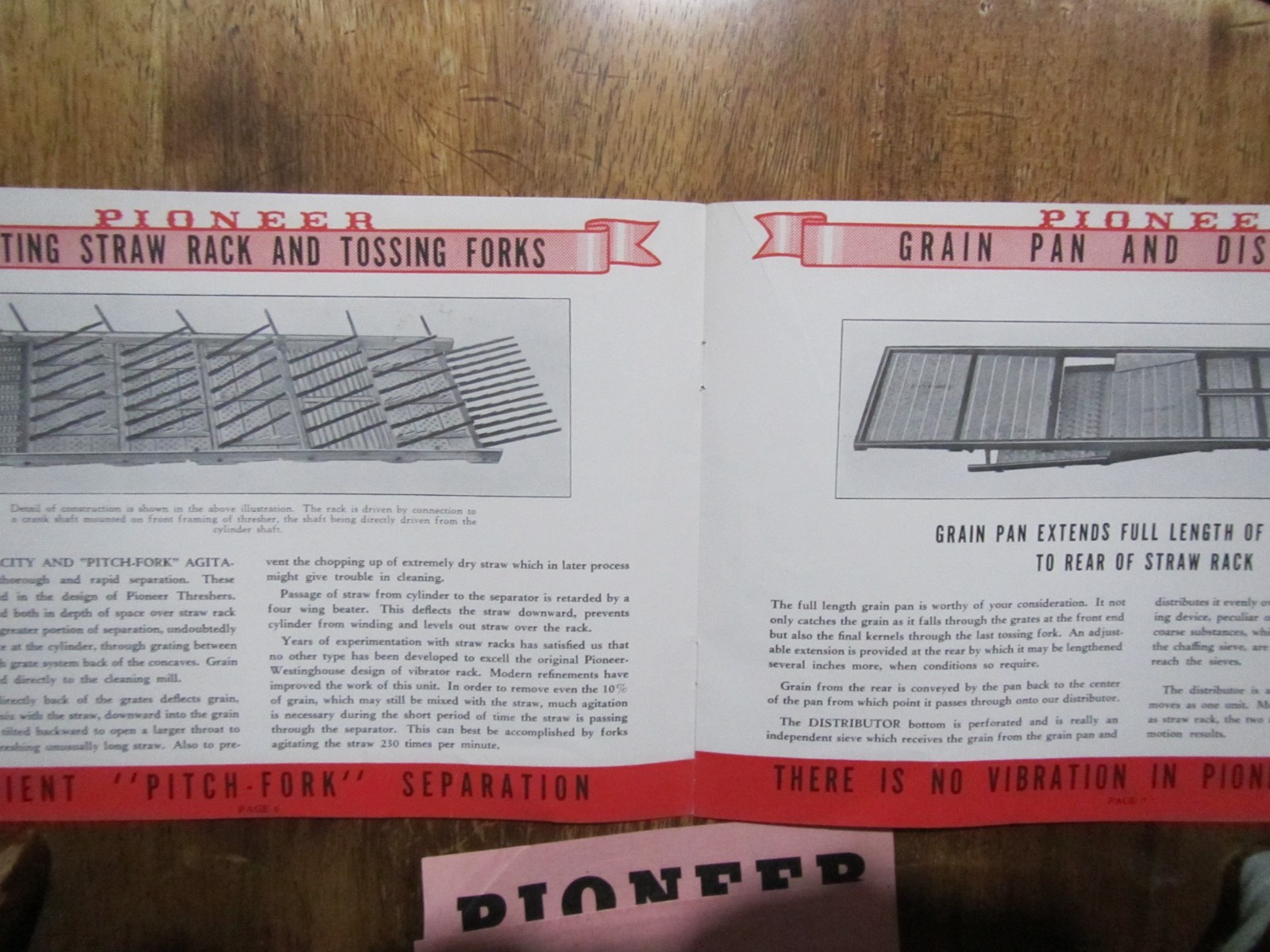 Early 1900&rsquo;s Pioneer Thresher Brochure-Shortsville,NY Farm Implement Rarely Seen