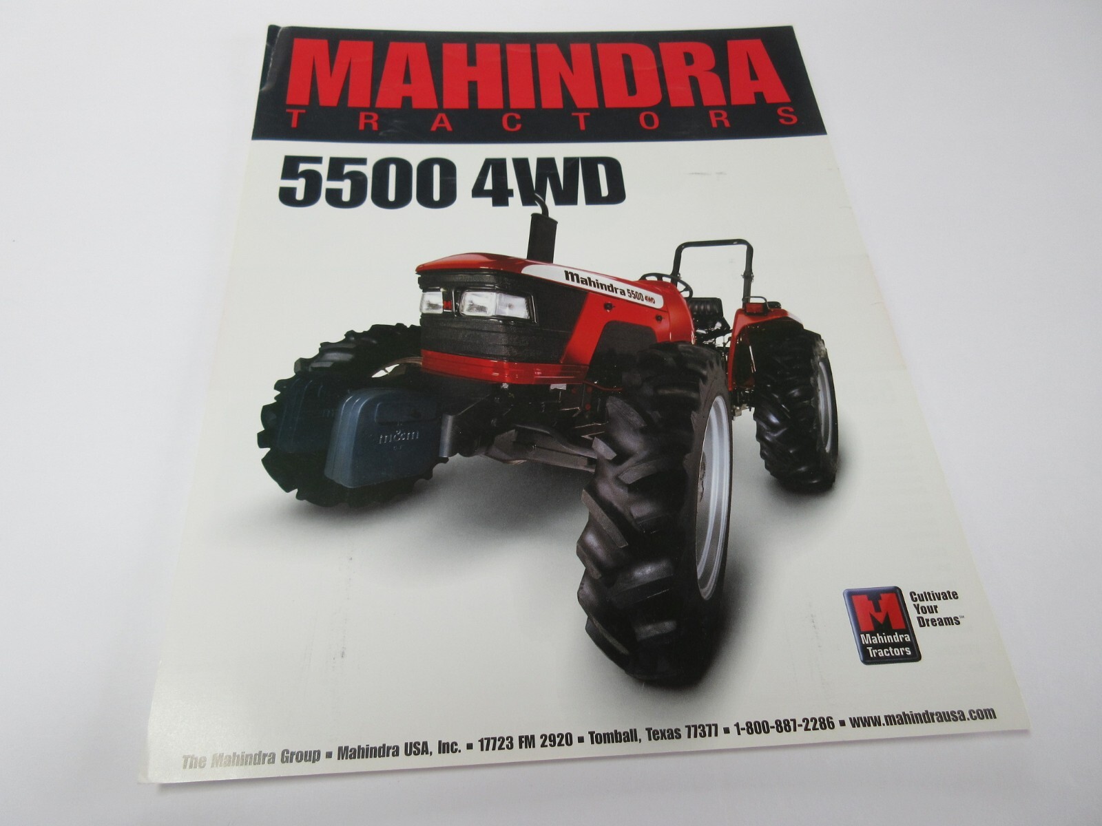 Mahindra 5500 4WD Tractor Brochure 2 Page